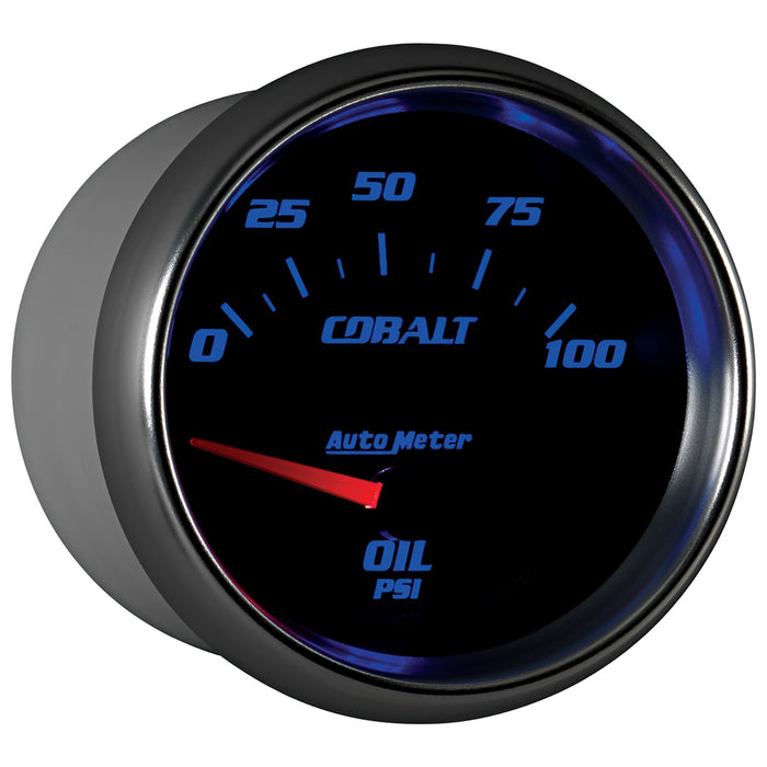 AutoMeter 7927 GAUGE; OIL PRESSURE; 2 5/8in.; 100PSI; ELECTRIC; COBALT - Truck Part Superstore