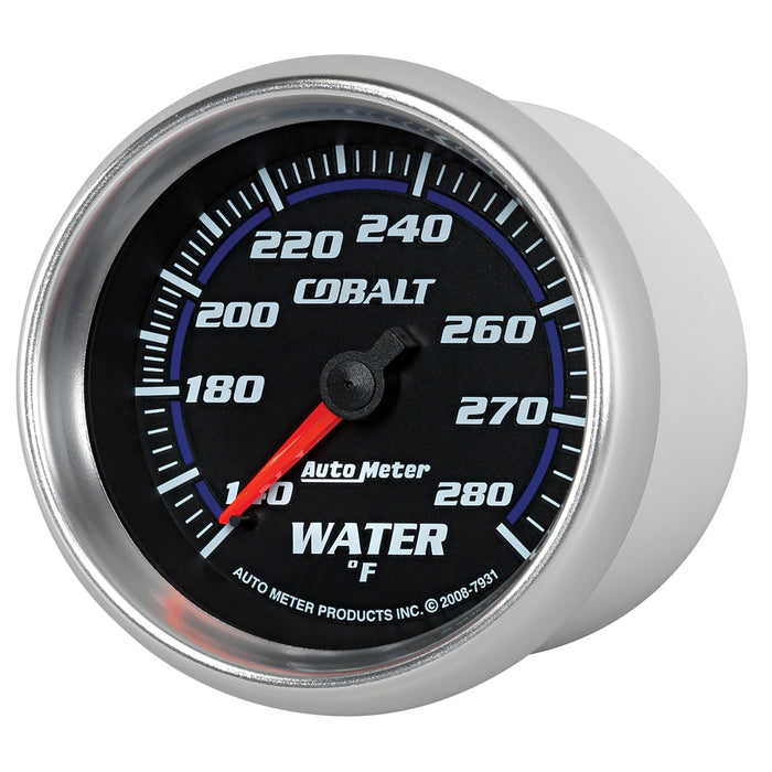 AutoMeter 7931 GAUGE; WATER TEMP; 2 5/8in.; 140-280deg.F; MECHANICAL; COBALT - Truck Part Superstore