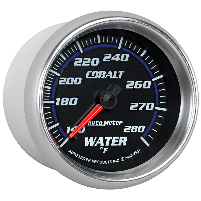 AutoMeter 7931 GAUGE; WATER TEMP; 2 5/8in.; 140-280deg.F; MECHANICAL; COBALT - Truck Part Superstore