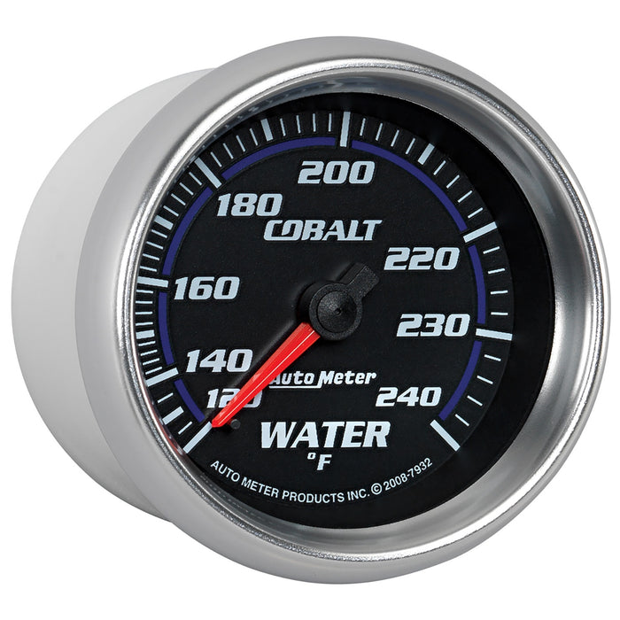 AutoMeter 7932 GAUGE; WATER TEMP; 2 5/8in.; 120-240deg.F; MECHANICAL; COBALT - Truck Part Superstore