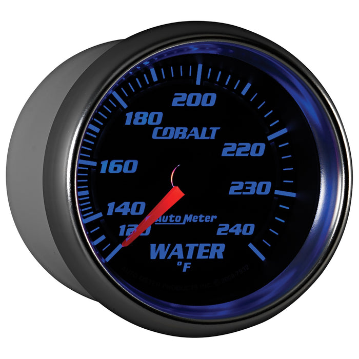 AutoMeter 7932 GAUGE; WATER TEMP; 2 5/8in.; 120-240deg.F; MECHANICAL; COBALT - Truck Part Superstore