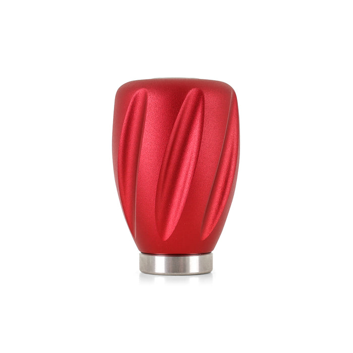 Mishimoto MMSK-TWST-RD Mishimoto Weighted Steel Core Shift Knob, Twist, Red - Truck Part Superstore