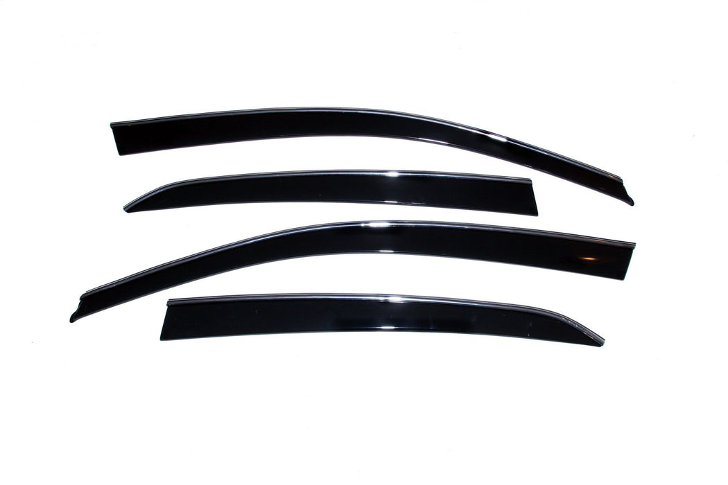 Auto Ventshade (AVS) 794005 Ventvisor® Low Profile Deflector 4 pc.; Smoke w/Chrome Trim; - Truck Part Superstore