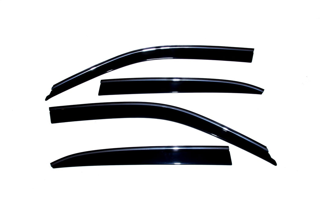 Auto Ventshade (AVS) 794006 Ventvisor® Low Profile Deflector 4 pc.; Smoke w/Chrome Trim; - Truck Part Superstore