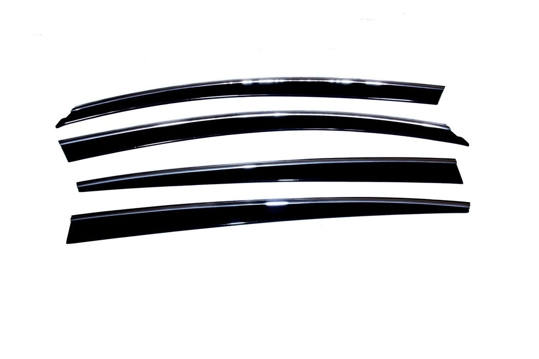 Auto Ventshade (AVS) 794009 Ventvisor® Low Profile Deflector 4 pc.; Smoke w/Chrome Trim; - Truck Part Superstore