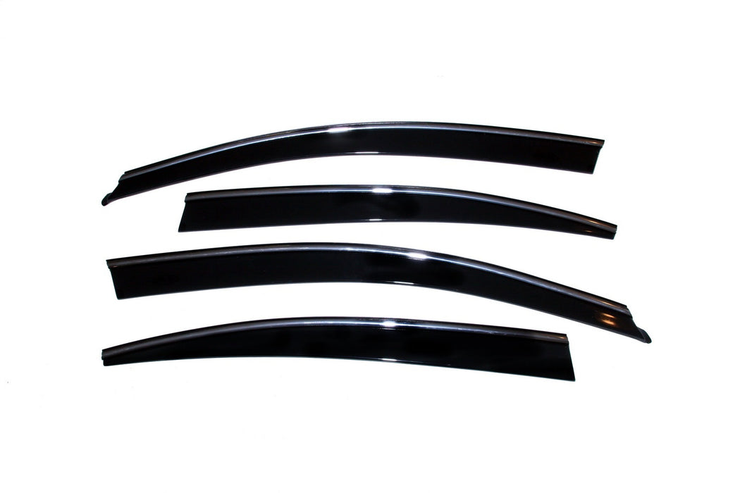 Auto Ventshade (AVS) 794011 Ventvisor® Low Profile Deflector 4 pc.; Smoke w/Chrome Trim; - Truck Part Superstore