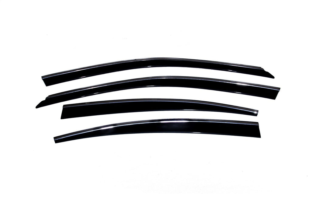 Auto Ventshade (AVS) 794012 Ventvisor® Low Profile Deflector 4 pc.; Smoke w/Chrome Trim; - Truck Part Superstore