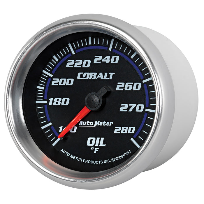 AutoMeter 7941 GAUGE; OIL TEMP; 2 5/8in.; 140-280deg.F; MECHANICAL; COBALT - Truck Part Superstore