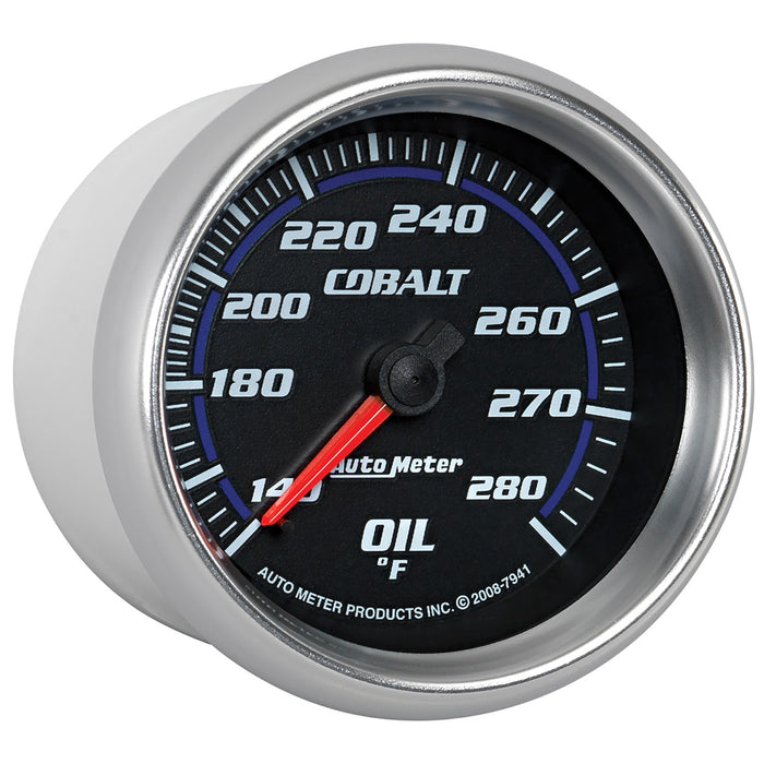 AutoMeter 7941 GAUGE; OIL TEMP; 2 5/8in.; 140-280deg.F; MECHANICAL; COBALT - Truck Part Superstore
