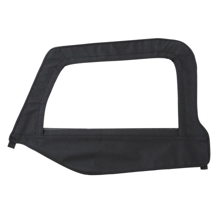 Smittybilt 79435 Soft Top Door Skin W/ Frame 97-06 Wrangler TJ Driver Side Black Diamond Smittybilt - Truck Part Superstore