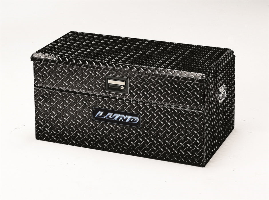 Lund 79440 Aluminum Storage Box; L 40.75 in. x W 20.5 in. x H 18.5 in.; Flush Mount; Black; - Truck Part Superstore
