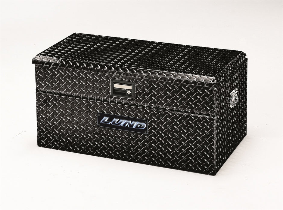 Lund 79456WB Aluminum Storage Box; L 56.75 in. x W 24 in. x H 18.5 in.; Black; Flush Mount; - Truck Part Superstore