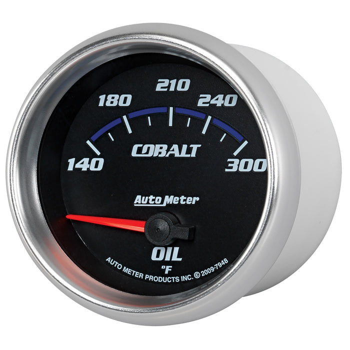 AutoMeter 7948 GAUGE; OIL TEMP; 2 5/8in.; 140-300deg.F; ELECTRIC; COBALT - Truck Part Superstore