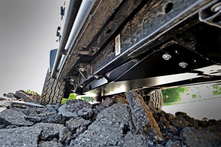 Rough Country 794 Jeep Gas Tank Skid Plate 07-18 Wrangler JK 2 Door Rough Country - Truck Part Superstore