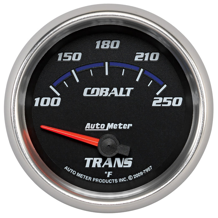 AutoMeter 7957 GAUGE; TRANSMISSION TEMP; 2 5/8in.; 100-250deg.F; ELECTRIC; COBALT - Truck Part Superstore