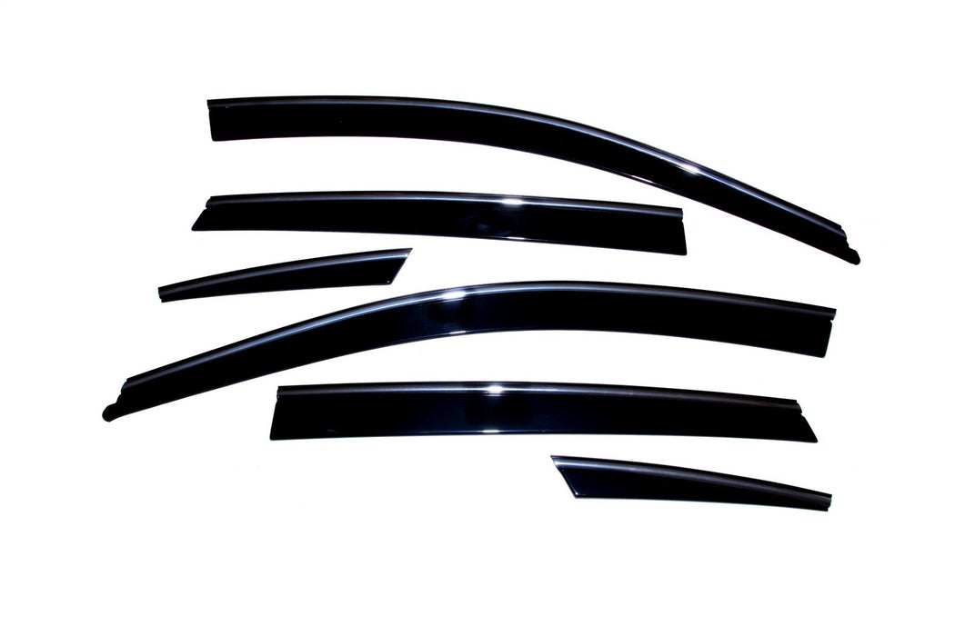 Auto Ventshade (AVS) 796001 Ventvisor® Low Profile Deflector 6 pc.; Smoke w/Chrome Trim; - Truck Part Superstore