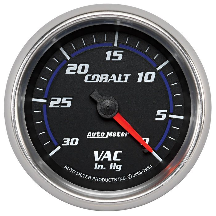 AutoMeter 7984 GAUGE; VACUUM; 2 5/8in.; 30INHG; MECHANICAL; COBALT - Truck Part Superstore