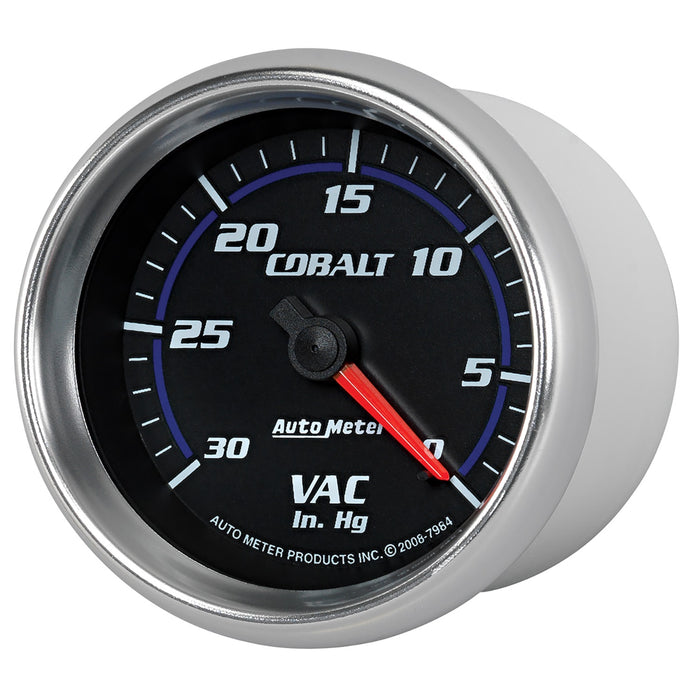 AutoMeter 7984 GAUGE; VACUUM; 2 5/8in.; 30INHG; MECHANICAL; COBALT - Truck Part Superstore