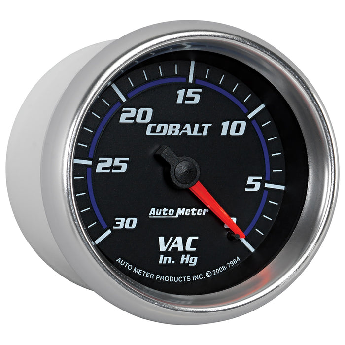 AutoMeter 7984 GAUGE; VACUUM; 2 5/8in.; 30INHG; MECHANICAL; COBALT - Truck Part Superstore