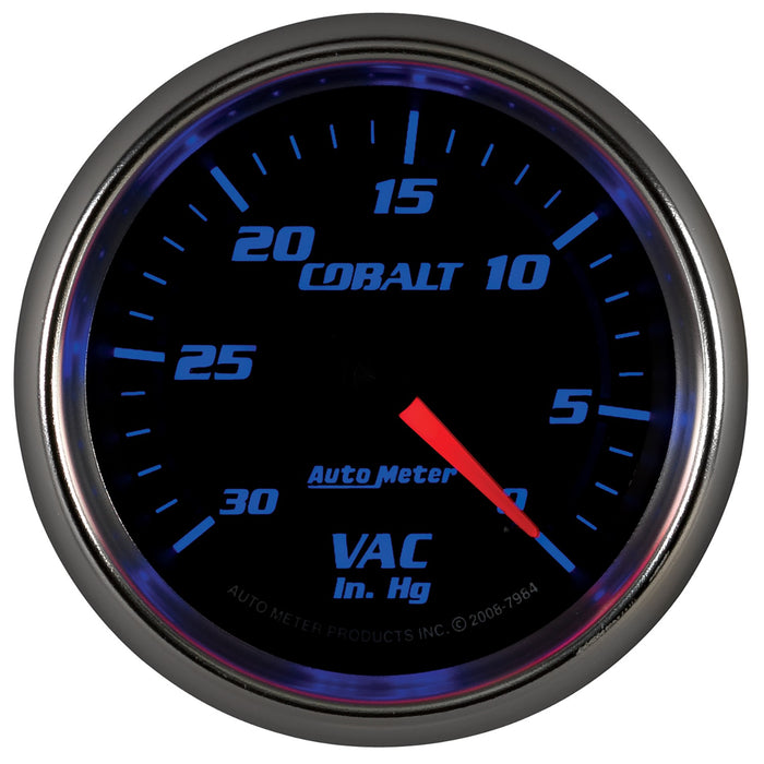 AutoMeter 7984 GAUGE; VACUUM; 2 5/8in.; 30INHG; MECHANICAL; COBALT - Truck Part Superstore