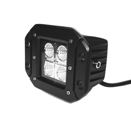 Southern Truck 79910K 3.0 Inch Square Flush Mount Cree Flood Beam LED Lights Pair Chrome Series W/Harness 79903 Southern Truck Lifts - Truck Part Superstore