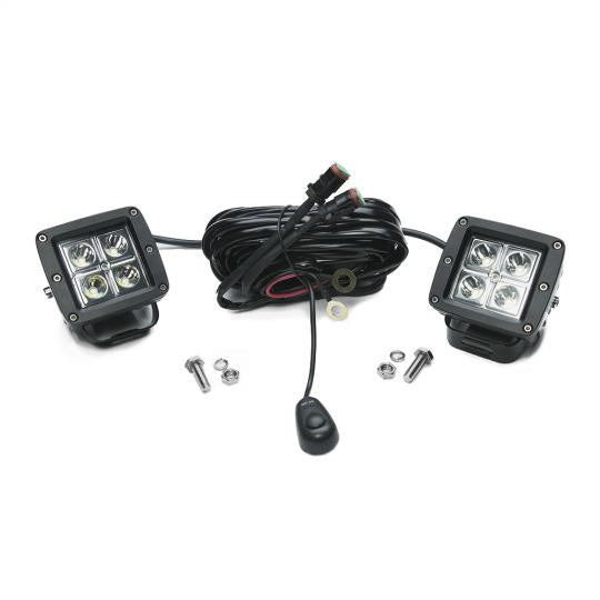Southern Truck 79911K 3.0 Inch Square Cube Cree Spot Beam LED Lights Pair Chrome Series W/Harness 79903 Southern Truck Lifts - Truck Part Superstore