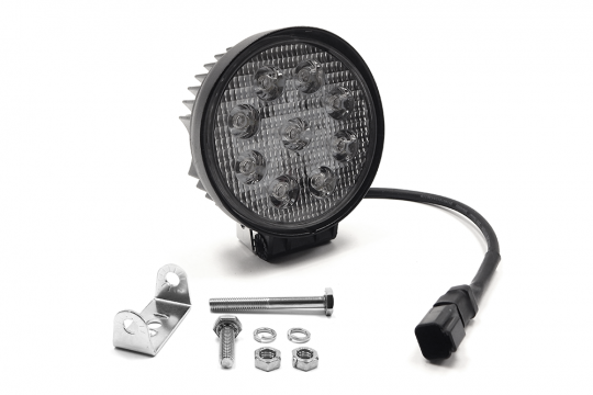 Southern Truck 79912 4.5 Inch 27W Round LED Light Flood DT Harness 79900 2,160 Lumens Each Southern Truck Lifts - Truck Part Superstore