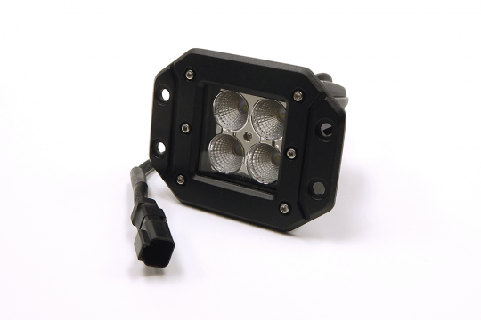 Southern Truck 79913 3.0 X 3.0 Inch 16W Square Flush Mount LED Light Spot Beam 1,440 Lumens Each Southern Truck Lifts - Truck Part Superstore