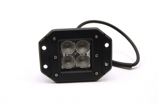 Southern Truck 79913 3.0 X 3.0 Inch 16W Square Flush Mount LED Light Spot Beam 1,440 Lumens Each Southern Truck Lifts - Truck Part Superstore
