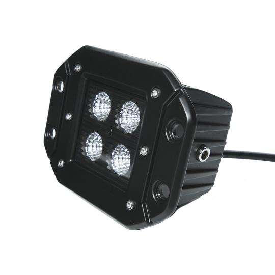 Southern Truck 79915K 3.0 Inch Square Flush Mount Cree Flood Beam LED Lights Pair Black Series W/Harness 79903 Southern Truck Lifts - Truck Part Superstore