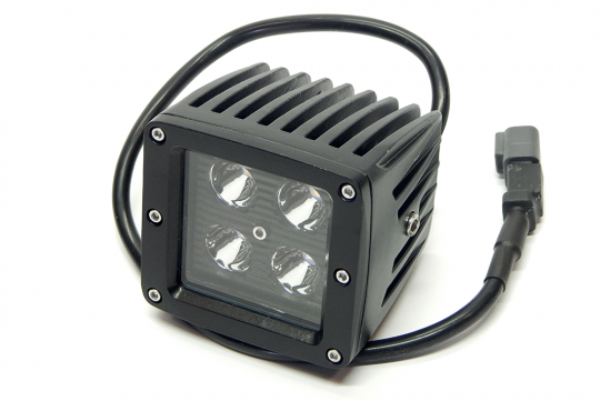 Southern Truck 79916 3.0 X 3.0 Inch 16W Square LED Light Spot 1,440 Lumens Each Black Series Southern Truck Lifts - Truck Part Superstore