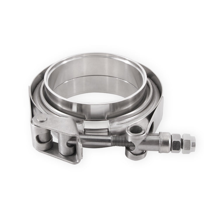 Mishimoto MMCLAMP-VS-2 Mishimoto Stainless Steel V-Band Clamp with Flanges, 2-in (50.8mm) - Truck Part Superstore
