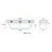 UWS TBS-60-A UWS TBS-60-A Crossover Tool Box (60 Inch Angled Truck Tool Box-Bright Aluminum) - Truck Part Superstore