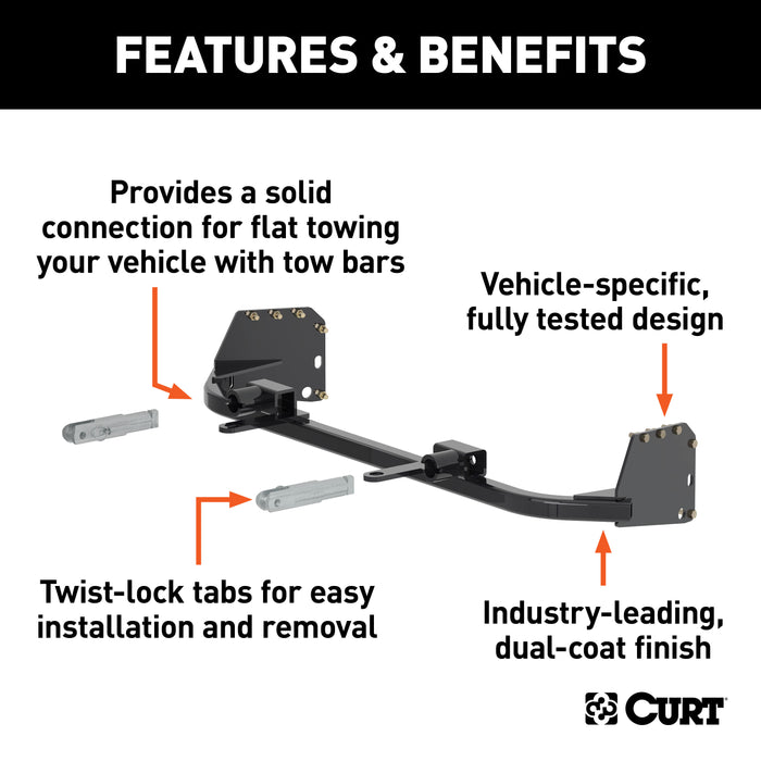 CURT 70108 Custom Tow Bar Base Plate; Select Chevrolet Equinox - Truck Part Superstore