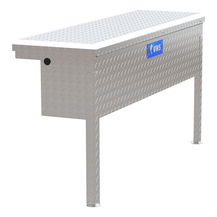 UWS TBSM-48-LP Bright Aluminum 48in. Truck Side Tool Box with Low Profile (LTL Shipping Only) - Truck Part Superstore