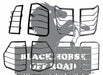 Black Horse Off Road 7JP406A Tail Light Guards - Truck Part Superstore