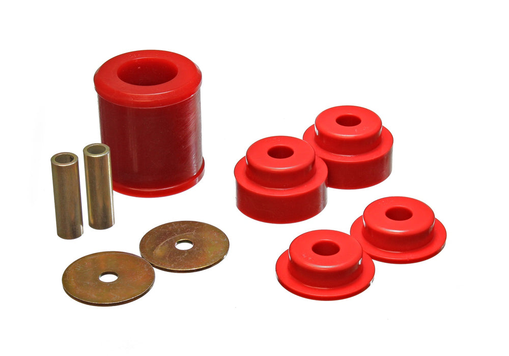 Energy Suspension 7.1119R Differential Carrier Bushing Set; Red; Rear; Performance Polyurethane; - Truck Part Superstore