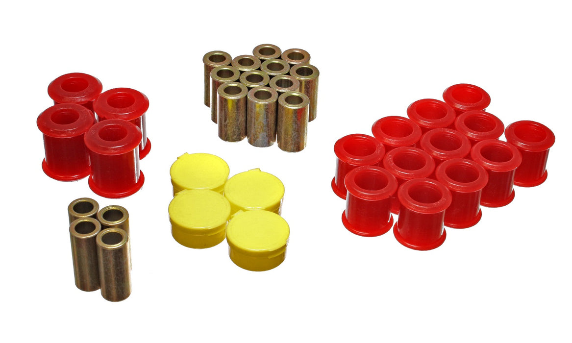 Energy Suspension 7.3115R Control Arm Bushing Set; Red; Rear; Performance Polyurethane; - Truck Part Superstore
