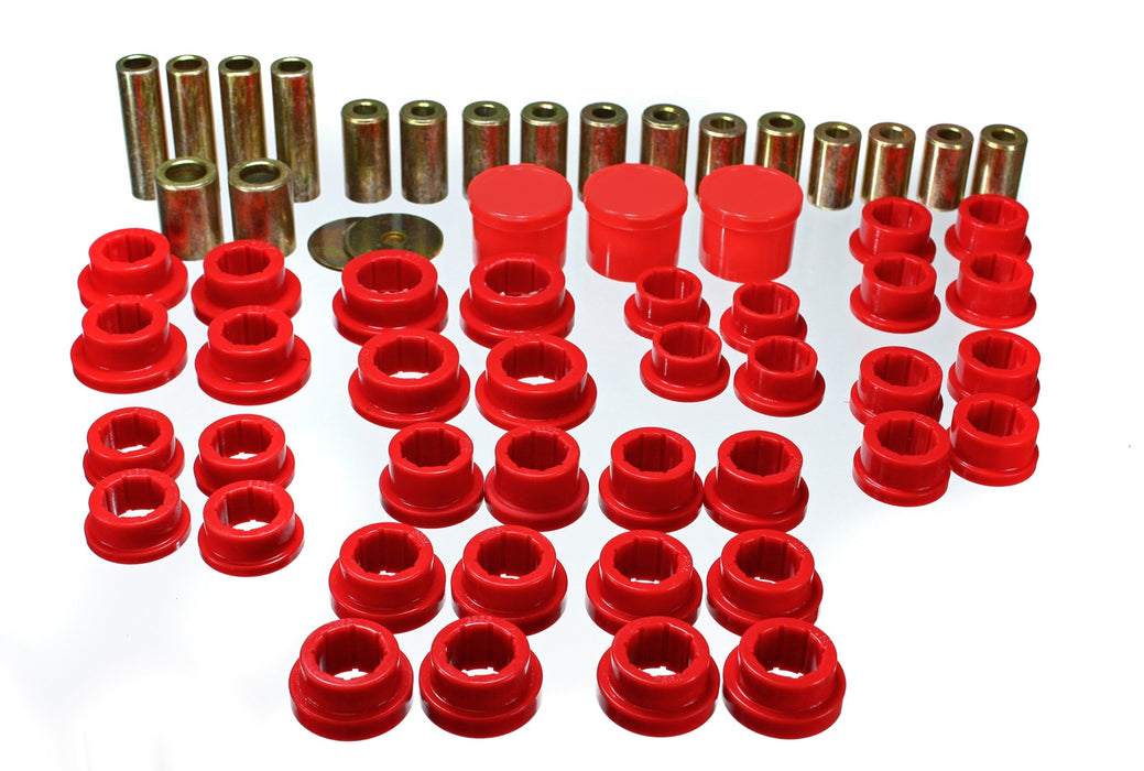 Energy Suspension 7.3122R Control Arm Bushing Set; Red; Rear; Performance Polyurethane; - Truck Part Superstore