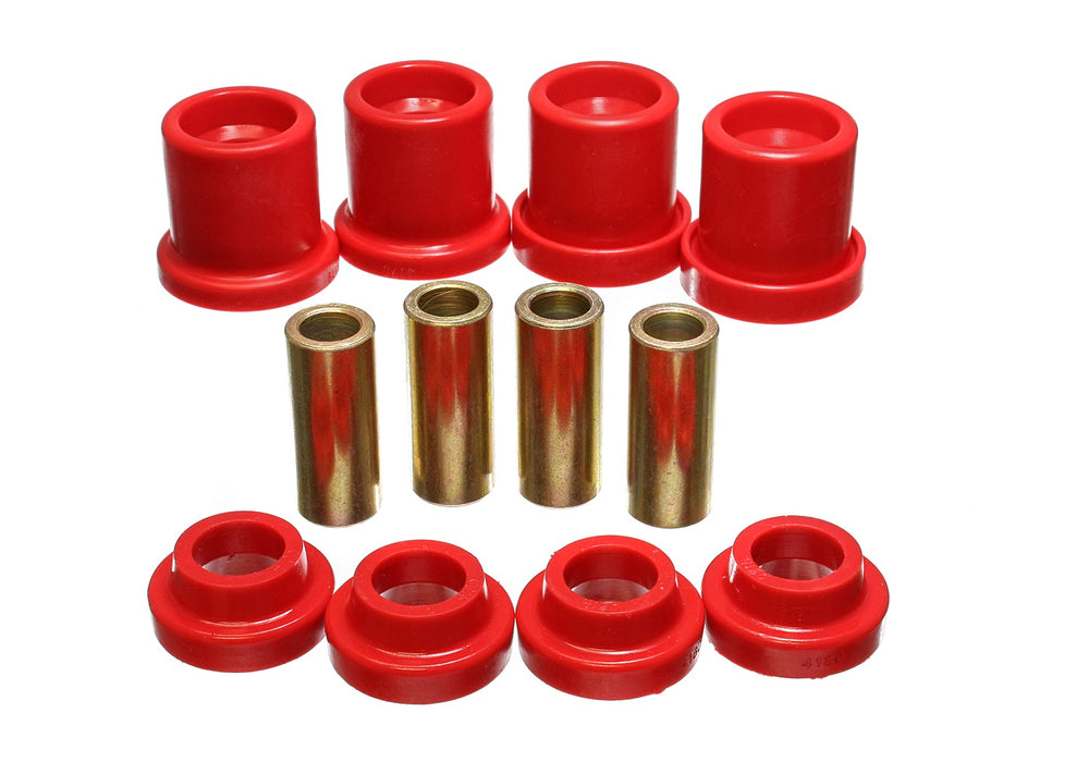 Energy Suspension 7.4102R Sub-Frame Bushing Set; Red; Rear; Performance Polyurethane; - Truck Part Superstore