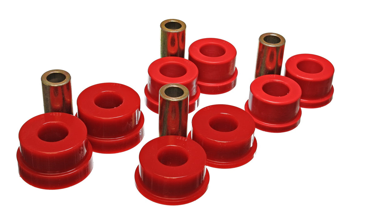 Energy Suspension 7.4103R Sub-Frame Bushing Set; Red; Rear; Performance Polyurethane; - Truck Part Superstore