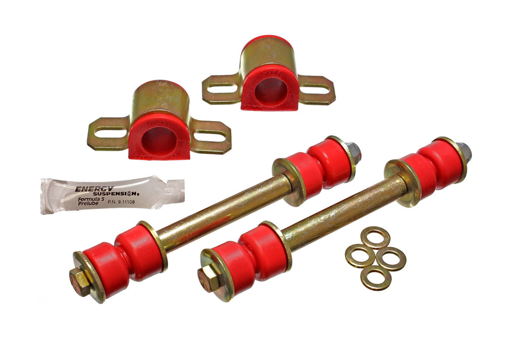 Energy Suspension 7.5108R Sway Bar Bushing Set; Red; Front; Bar Dia. 23mm; Performance Polyurethane; - Truck Part Superstore