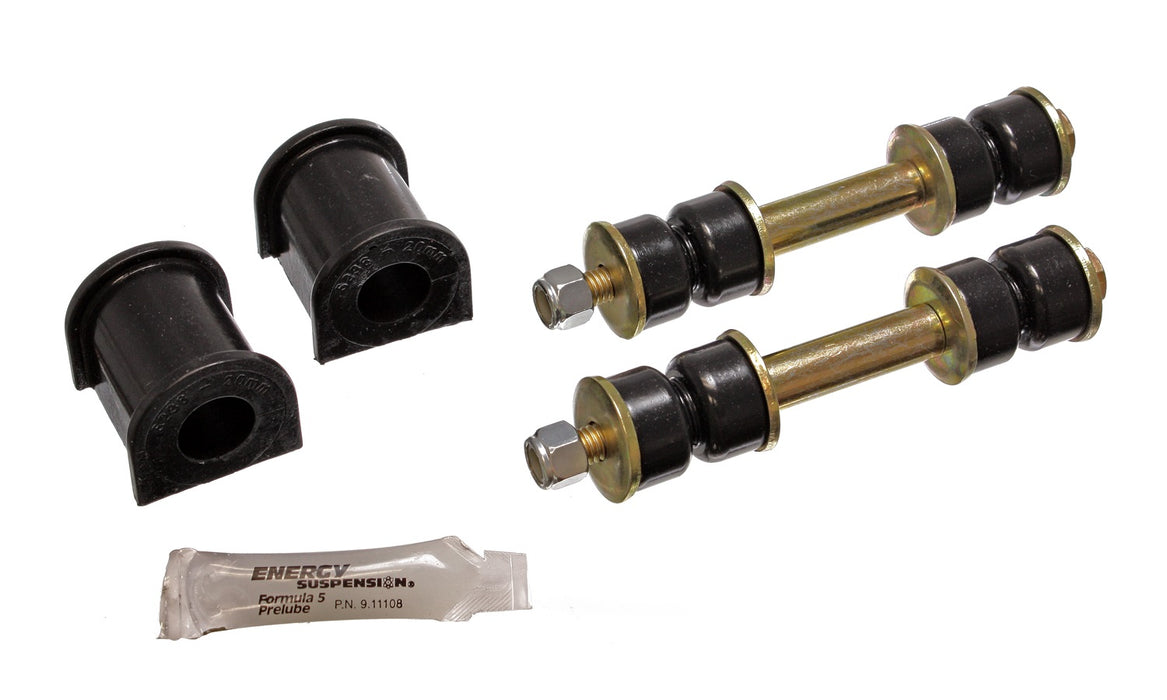 Energy Suspension 7.5109G Sway Bar Bushing Set; Black; Front; Bar Dia. 20mm; Performance Polyurethane; - Truck Part Superstore