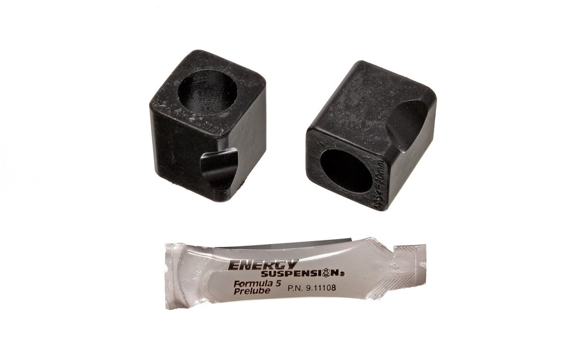 Energy Suspension 7.5110G Sway Bar Bushing Set; Black; Rear; Bar Dia. 20mm; Performance Polyurethane; - Truck Part Superstore