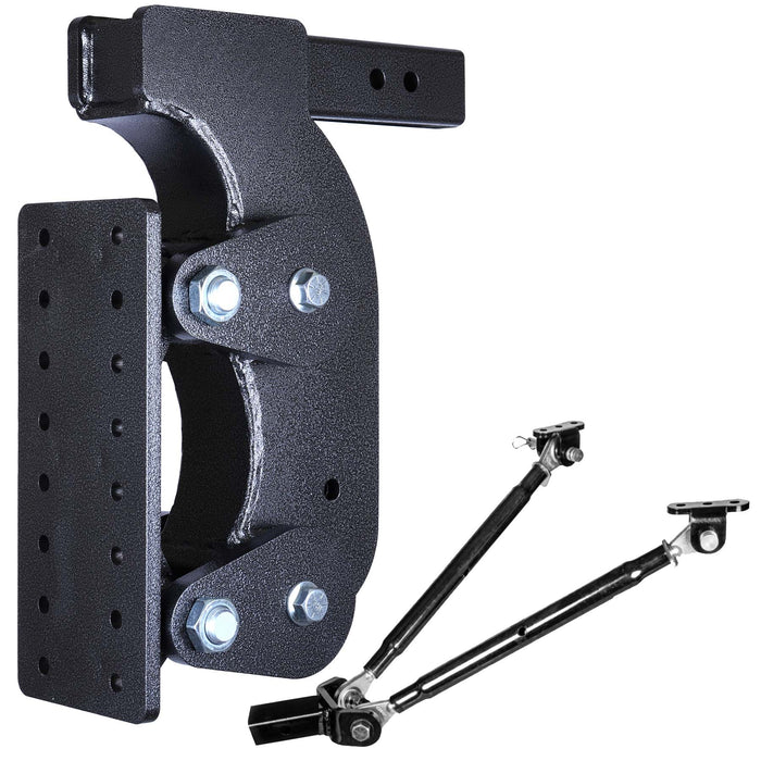 GEN-Y Hitch GH-1501 BOSS TORSION-FLEX Pintle Plate 2.5" Shank 15" Drop 2.4K TW 21K Hitch Stabilizer - Truck Part Superstore
