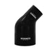 Mishimoto MMCP-R45-2540BK Mishimoto 45-Degree Silicone Transition Coupler, 2.50-in to 4.00-in, Black - Truck Part Superstore