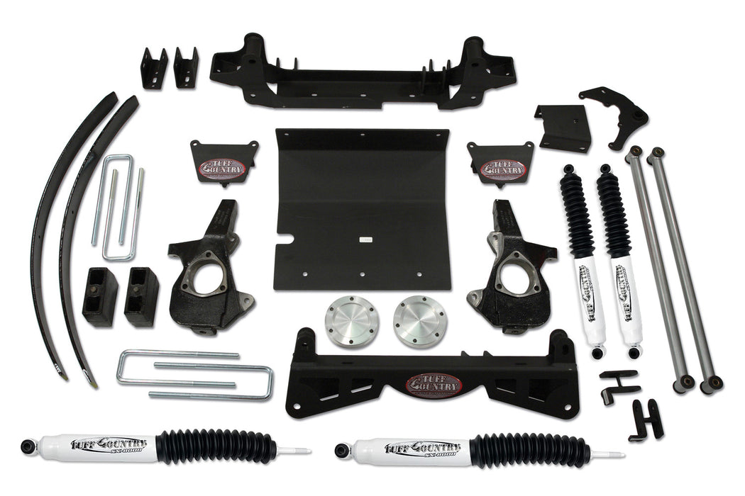 Tuff Country 16960KN 6 Inch Lift Kit 2006 Silverado/Sierra 1500 w/3 Piece Sub Frame w/ SX8000 Shocks Fits Models w/o Factory Air Ride Shocks Tuff Country - Truck Part Superstore