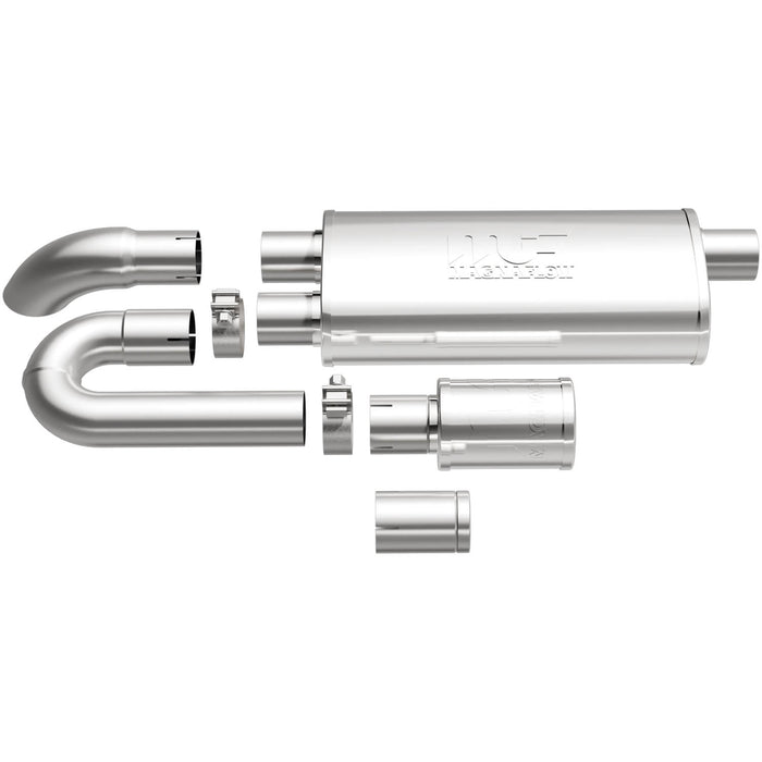 MagnaFlow Exhaust Products 14006 Universal xMOD Performance Muffler-2.5/2.5 - Truck Part Superstore