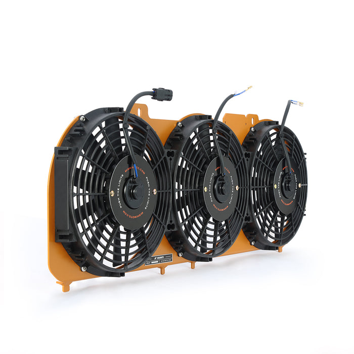Mishimoto MMFS-XJ-89GD Performance Aluminum Fan Shroud, fits Jeep Cherokee XJ 4.0L 1989-2001, Gold - Truck Part Superstore