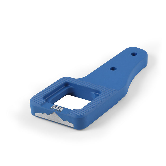 Mishimoto BNTH-F150-17BL Borne Off-Road Billet Tow Hooks, fits Ford Raptor 2017+, Micro-Wrinkle Blue - Truck Part Superstore